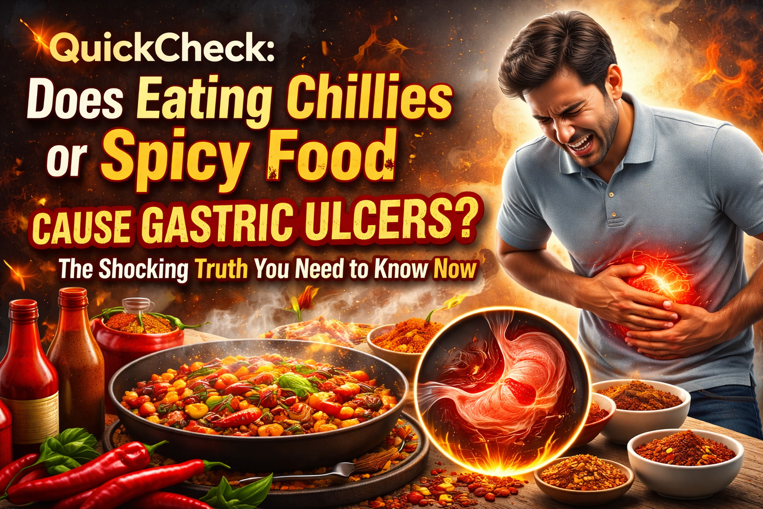 QuickCheck Does Eating Chillies or Spicy Food Cause Gastric Ulcers The Shocking Truth You Need to Know Now